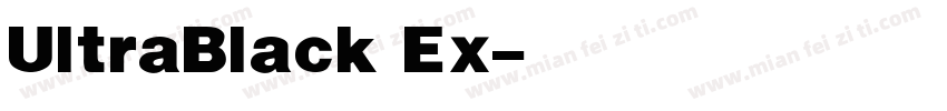 UltraBlack Ex字体转换